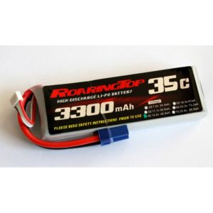 A battery is shown with the words " rotorized 3 5 c ".